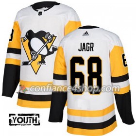 Adidas Maillot de Hockey Pittsburgh Penguins Jaromir Jagr 68 2017-2018 Blanc Authentic - Enfant